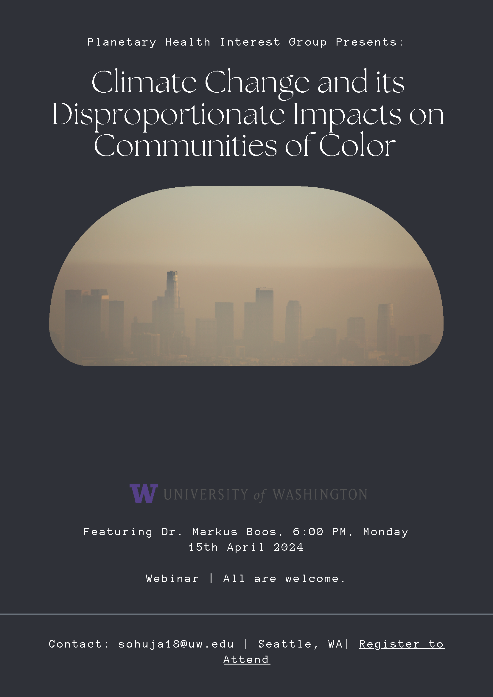 Climate Change webinar graphic
